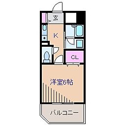 新横浜FSビル 1Kの間取図画像