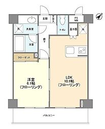 アンビエンテ横浜鴨居 1LDKの間取図画像