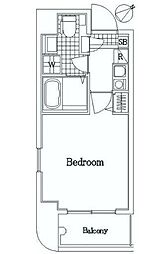 グリフィン新横浜・弐番館 1Kの間取図画像