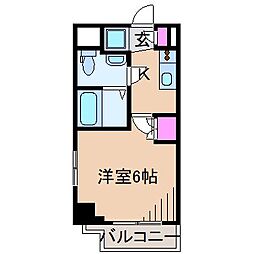 エクセレントプレイス武蔵小杉 1Kの間取図画像