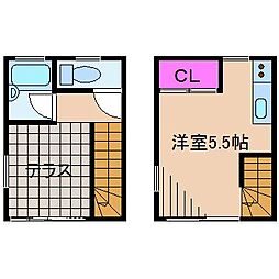 カーサ・ドマーニ ワンルームの間取図画像