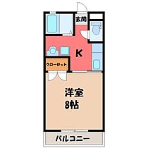 パストラル  ｜ 栃木県宇都宮市野沢町（賃貸マンション1K・3階・25.92㎡） その2