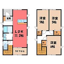 ユーワハウス B  ｜ 栃木県下都賀郡壬生町幸町2丁目（賃貸一戸建3LDK・1階・72.87㎡） その2