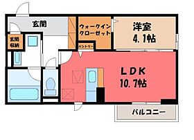 D-SOUTH  ｜ 栃木県下都賀郡壬生町大字壬生丁（賃貸アパート1LDK・1階・41.86㎡） その2