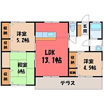 サトウズハウス Ａ  ｜ 栃木県下野市石橋（賃貸一戸建3LDK・1階・67.53㎡） その2