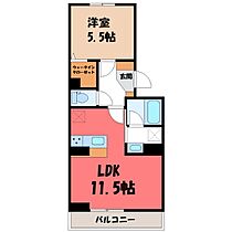 Ｍeteor IV  ｜ 栃木県宇都宮市簗瀬3丁目（賃貸アパート1LDK・3階・40.05㎡） その2