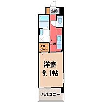 イースト アヴェニュー  ｜ 栃木県宇都宮市上横田町（賃貸マンション1K・4階・30.96㎡） その2