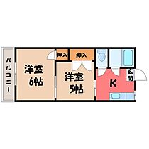 峰コーポ  ｜ 栃木県宇都宮市峰3丁目（賃貸アパート1K・2階・27.20㎡） その2