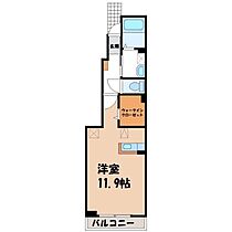 アロハ ガーデン A  ｜ 栃木県鹿沼市千渡（賃貸アパート1R・1階・32.94㎡） その2