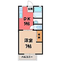 ダイサンコーポ102  ｜ 栃木県塩谷郡高根沢町宝石台5丁目（賃貸アパート1DK・1階・27.08㎡） その2