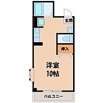 アルザス II  ｜ 栃木県宇都宮市簗瀬町（賃貸マンション1R・3階・28.30㎡） その2