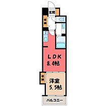 松ヶ峰テラス  ｜ 栃木県宇都宮市西2丁目（賃貸マンション1LDK・4階・36.51㎡） その2