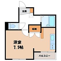 セトル南大通り  ｜ 栃木県宇都宮市南大通り4丁目（賃貸マンション1K・3階・24.90㎡） その2