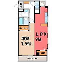 エルハイツ川田  ｜ 栃木県宇都宮市川田町（賃貸マンション1LDK・4階・44.49㎡） その2