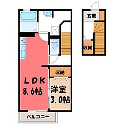 東武宇都宮線 南宇都宮駅 徒歩19分
