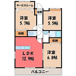 間取図画像 3LDK