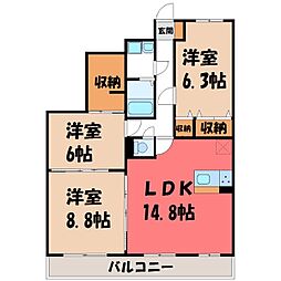 間取図画像 3LDK