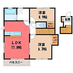 エルヴィータα B 2階