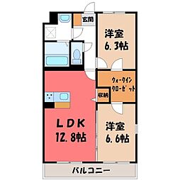 間取図画像 2LDK