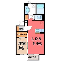 間取図画像 1LDK