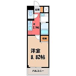 間取図画像 1K