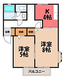 メゾン・ド・クレール A 2階/-