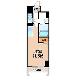 IRIC 1Kの間取図画像