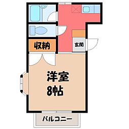 戸祭ハイツ 1階/-