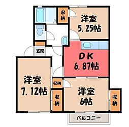 JR東北新幹線 宇都宮駅 バス16分 堀切下車 徒歩6分 2階/-