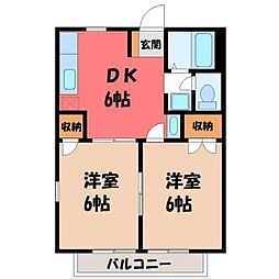JR東北本線 雀宮駅 バス10分 東横田入口下車 徒歩7分
