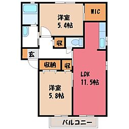 クレアトゥール B 2階