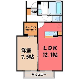 東武宇都宮線 東武宇都宮駅 バス16分 県営細谷住宅前下車 徒歩4分
