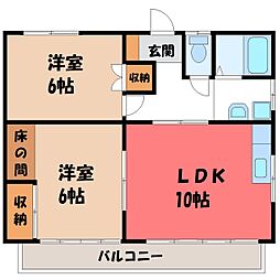 東武宇都宮線 江曽島駅 バス3分 緑2丁目下車 徒歩9分 2階/-