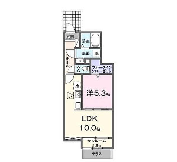 サンセールIIＢ 102｜兵庫県高砂市阿弥陀町南池(賃貸アパート1LDK・1階・40.44㎡)の写真 その2