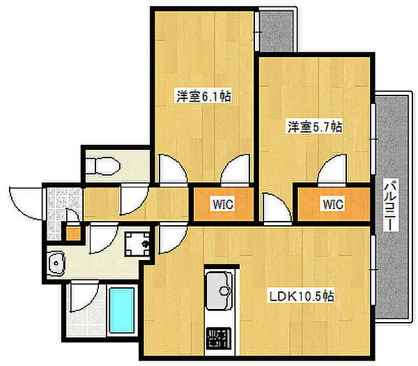 グルーブ五色山 106｜兵庫県神戸市垂水区五色山4丁目(賃貸アパート2LDK・1階・50.12㎡)の写真 その2