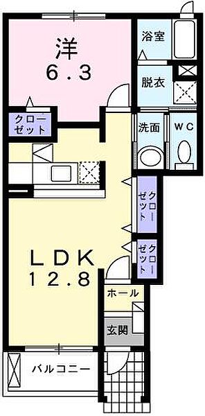 ソフィアヒルズ 104｜兵庫県三木市平田(賃貸アパート1LDK・1階・46.49㎡)の写真 その2