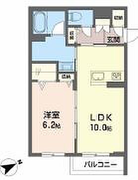 シャーメゾンサラ 201｜兵庫県加東市山国(賃貸アパート1LDK・2階・41.87㎡)の写真 その2