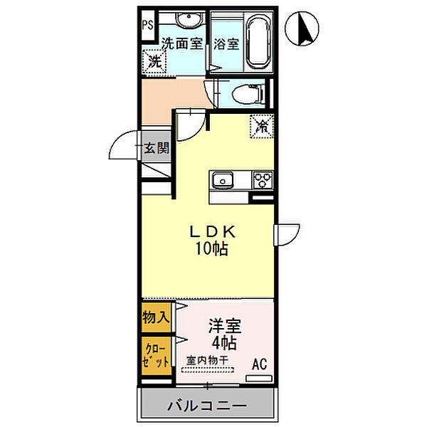 サニーハイツ大村 301｜兵庫県三木市大村(賃貸アパート1LDK・3階・37.09㎡)の写真 その2