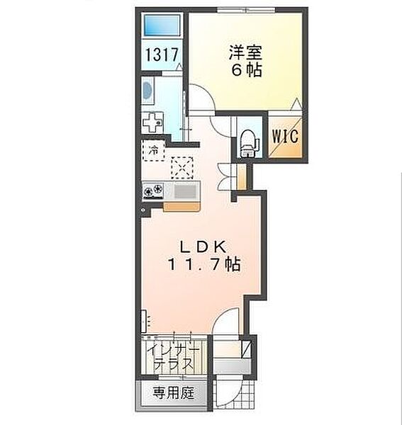 ライラック 103｜兵庫県姫路市奥山(賃貸アパート1LDK・1階・43.21㎡)の写真 その2