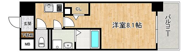 クラシェス北青木 603｜兵庫県神戸市東灘区北青木3丁目(賃貸マンション1K・6階・26.29㎡)の写真 その2