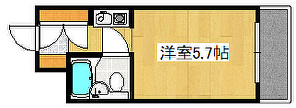 ビシック西進 405｜兵庫県神戸市灘区友田町3丁目(賃貸マンション1K・4階・15.60㎡)の写真 その2