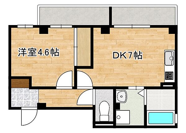 ヘリテイジ本山 201｜兵庫県神戸市東灘区本山中町4丁目(賃貸マンション1DK・2階・33.26㎡)の写真 その2