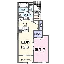 アンテロープII 105 ｜ 兵庫県たつの市龍野町富永（賃貸アパート1LDK・1階・50.14㎡） その2