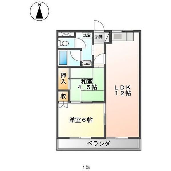 エスポワールＪＵＮ1番館 103｜兵庫県姫路市網干区和久(賃貸アパート1LDK・1階・51.00㎡)の写真 その2