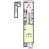 プレッソ東加古川I 205 ｜ 兵庫県加古川市平岡町新在家（賃貸アパート1LDK・2階・46.68㎡） その2