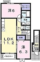 オヒア・レフア2 201 ｜ 兵庫県姫路市四郷町東阿保（賃貸アパート2LDK・2階・58.33㎡） その2