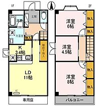 ルミエール龍野 A3 ｜ 兵庫県たつの市龍野町末政（賃貸テラスハウス3LDK・1階・82.81㎡） その2