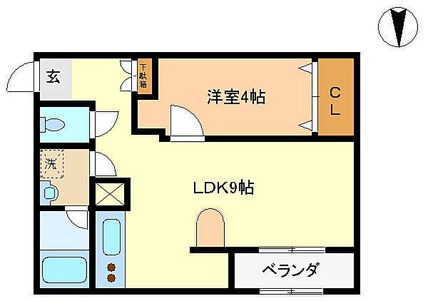 兵庫県神戸市垂水区福田2丁目(賃貸マンション1LDK・3階・36.10㎡)の写真 その2