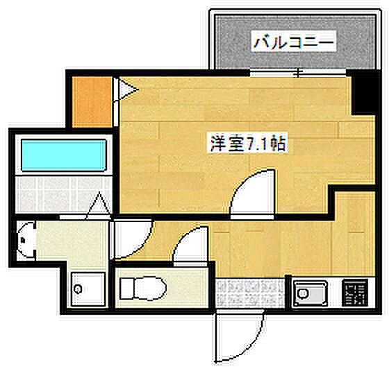 プレジール灘 311｜兵庫県神戸市灘区岩屋北町5丁目(賃貸マンション1K・3階・25.08㎡)の写真 その2