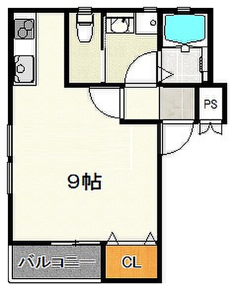 アルクレア加古川 301｜兵庫県加古川市加古川町寺家町(賃貸アパート1R・3階・24.00㎡)の写真 その2